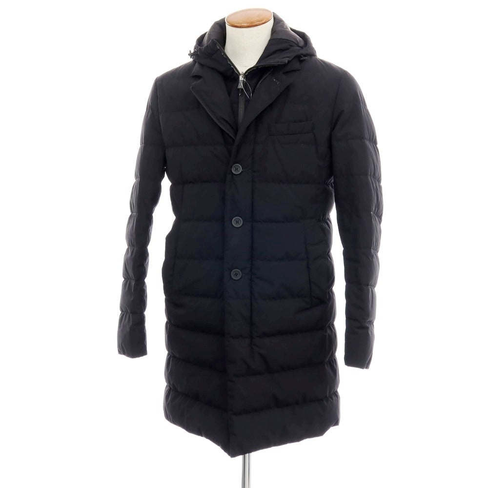 【中古】ヘルノ Herno ダウンコート ブラック【サイズ48】【 状態ランクD 】【 メンズ 】