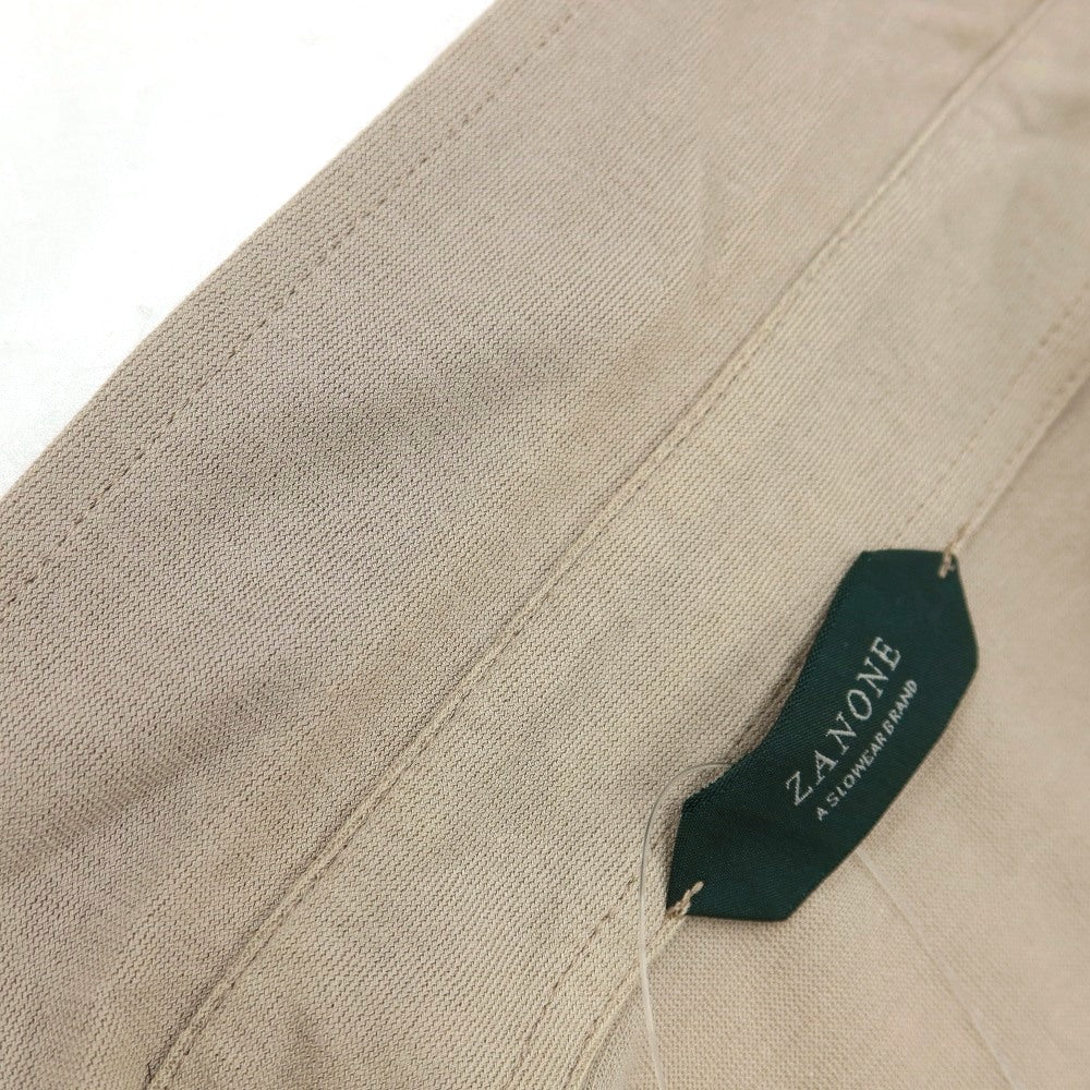 【中古】ザノーネ ZANONE アイスコットン 半袖ポロシャツ サンドベージュ【サイズ48】【 状態ランクB 】【 メンズ 】