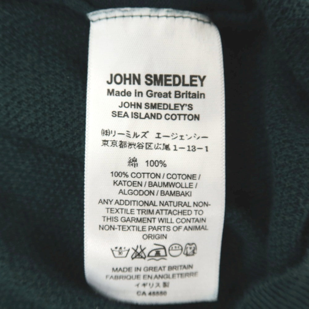 【中古】ジョンスメドレー JOHN SMEDLEY シーアイランドコットン 半袖 ポロニット グリーン【サイズS】【 状態ランクC 】【 メンズ 】