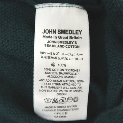【中古】ジョンスメドレー JOHN SMEDLEY シーアイランドコットン 半袖 ポロニット グリーン【サイズS】【 状態ランクC 】【 メンズ 】