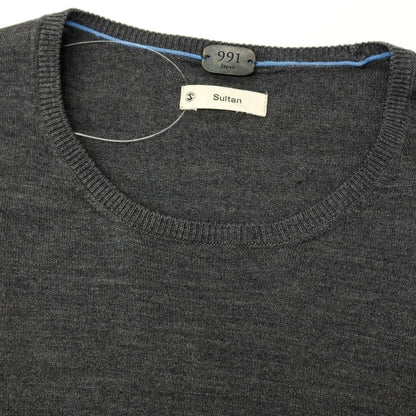 【中古】ナインナインワン ジャパン 991 Japan ハイゲージ ウールナイロンポリウレタン クルーネック プルオーバーニット グレー【サイズ48】【 状態ランクB 】【 メンズ 】