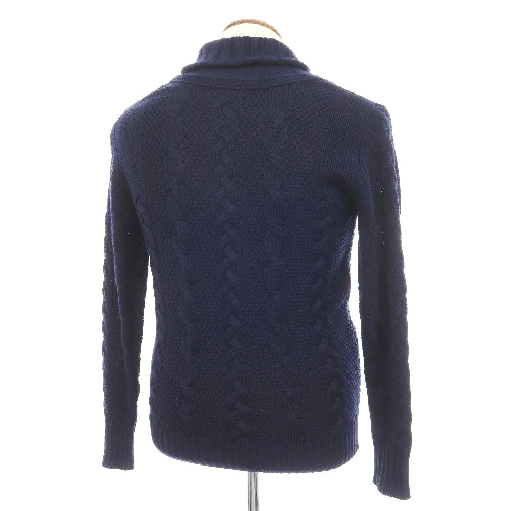 【中古】トゥモローランド TOMORROWLAND tricot ウール ショールカラー カーディガン ネイビー【サイズM】【 状態ランクB 】【 メンズ 】