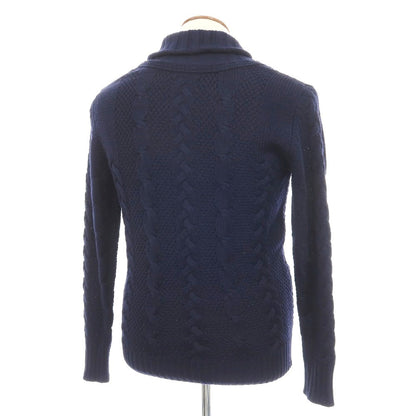 【中古】トゥモローランド TOMORROWLAND tricot ウール ショールカラー カーディガン ネイビー【サイズM】【 状態ランクB 】【 メンズ 】