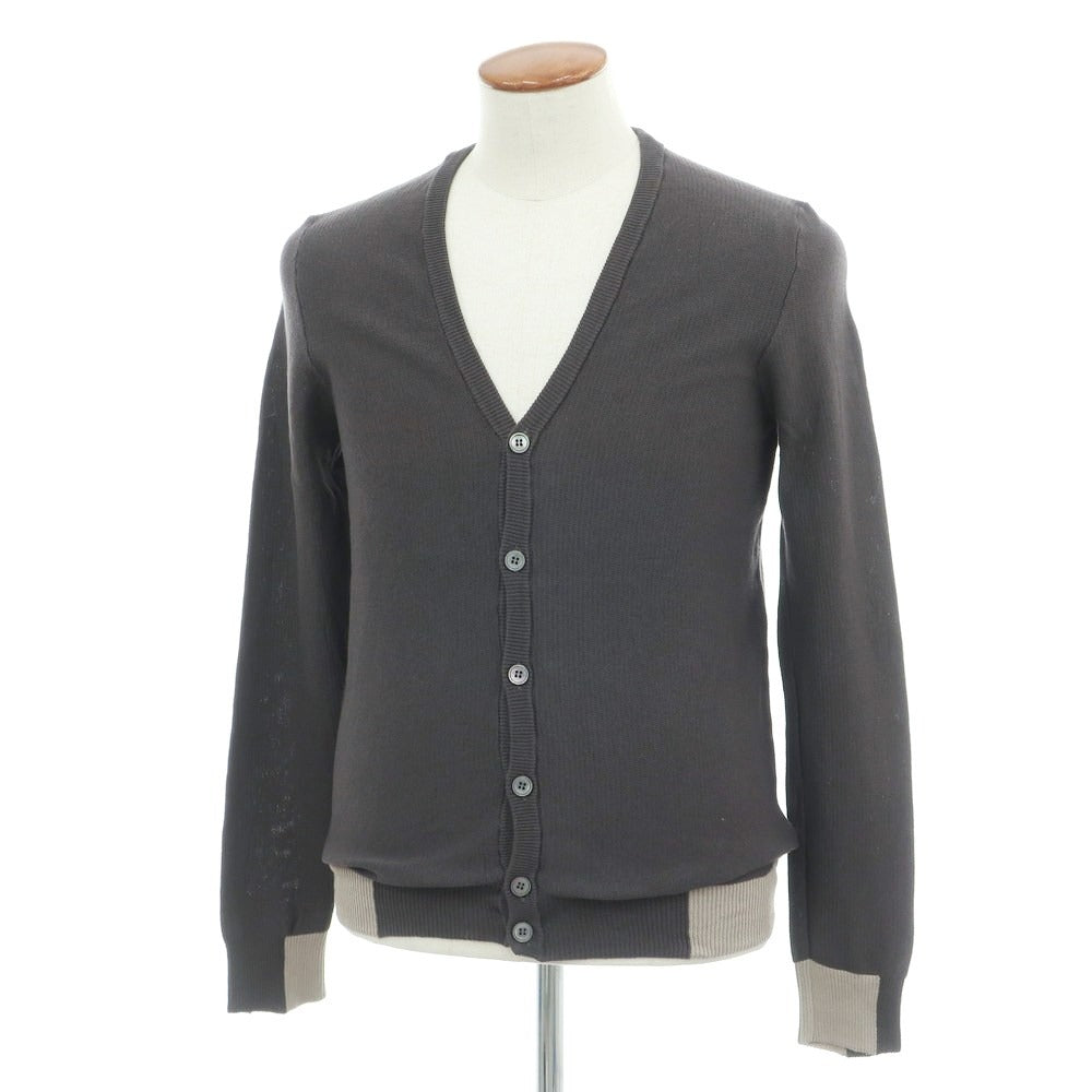 【中古】ザノーネ ZANONE コットン カーディガン ダークグレー【サイズ48】【 状態ランクB 】【 メンズ 】
