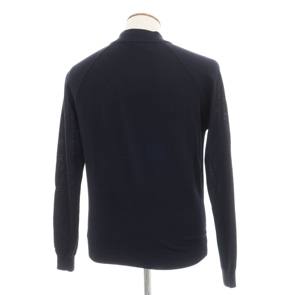 【中古】ザノーネ ZANONE コットン カーディガン ネイビー【サイズ48】【 状態ランクB 】【 メンズ 】
