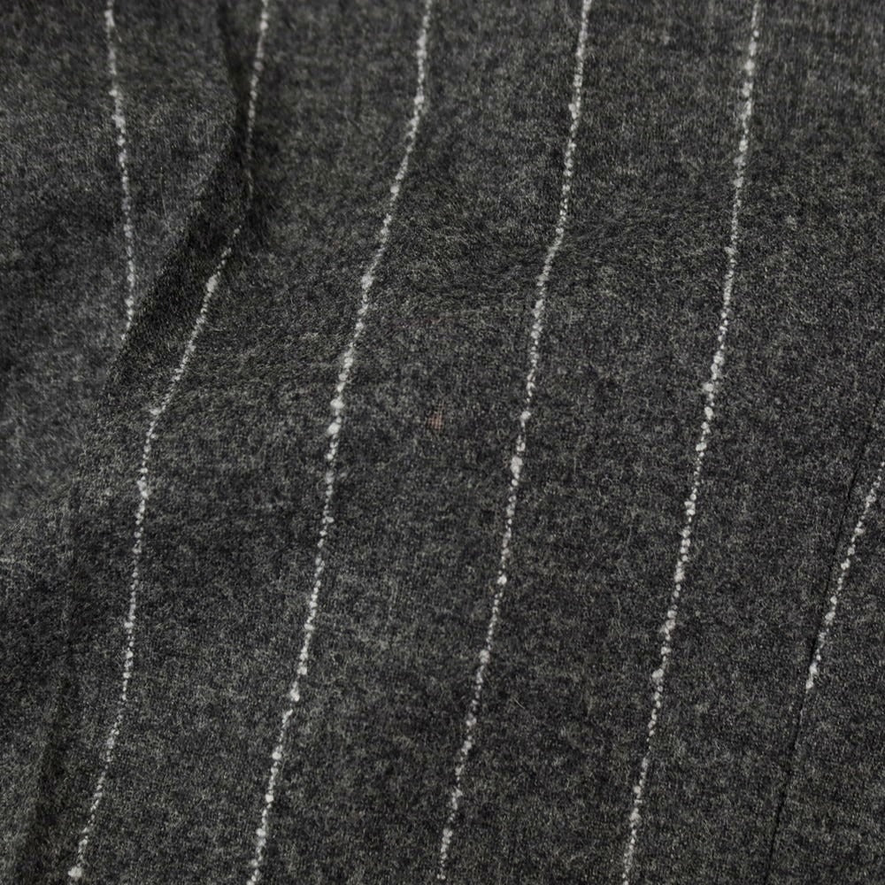 【中古】ヴィガーノ VIGANO ストレッチウール ストライプ カジュアルスラックスパンツ ダークグレー【サイズ46】【 状態ランクC 】【 メンズ 】