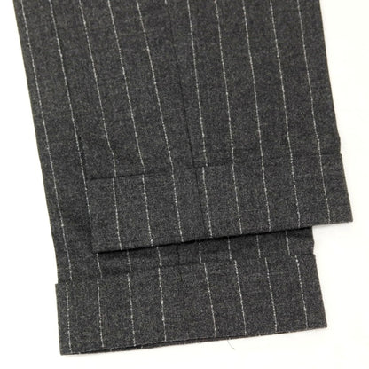 【中古】ヴィガーノ VIGANO ストレッチウール ストライプ カジュアルスラックスパンツ ダークグレー【サイズ46】【 状態ランクC 】【 メンズ 】