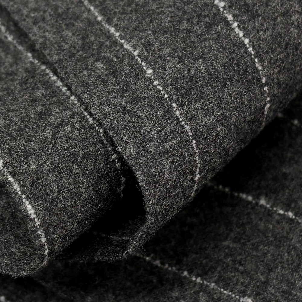 【中古】ヴィガーノ VIGANO ストレッチウール ストライプ カジュアルスラックスパンツ ダークグレー【サイズ46】【 状態ランクC 】【 メンズ 】