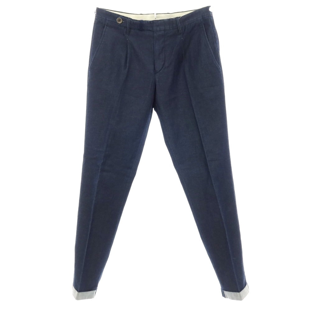 【中古】ジーティーアー G.T.A Bayron ストレッチ コットンデニム カジュアルスラックスパンツ ネイビー【サイズ46】【 状態ランクC 】【 メンズ 】