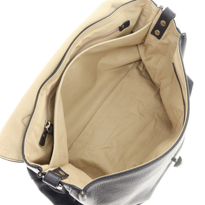 【中古】ザネラート ZANELLATO POSTINA レザー ショルダーバッグ ネイビー【 状態ランクB 】【 ユニセックス 】