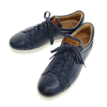 【中古】マグナーニ MAGNANNI レザー スニーカー ネイビー【 41 】【 状態ランクC 】【 メンズ 】 []