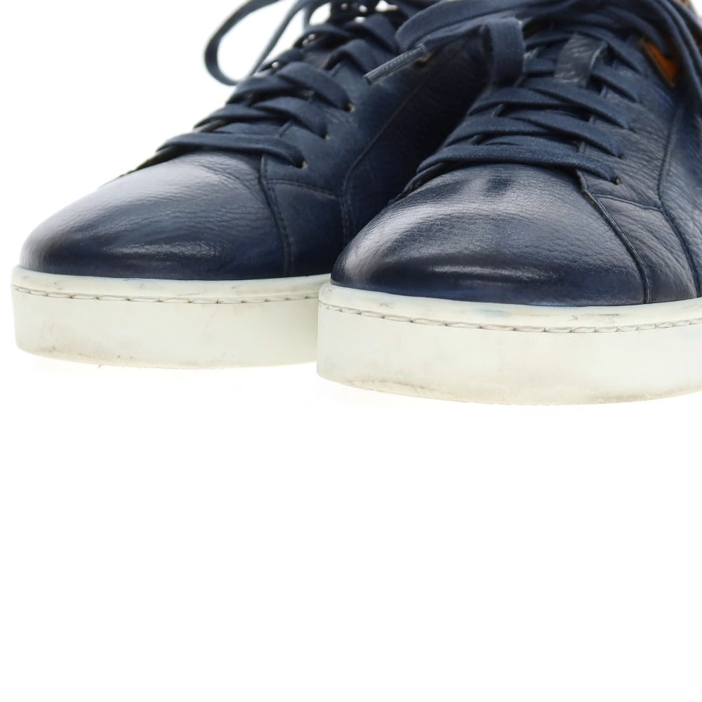 【中古】マグナーニ MAGNANNI レザー スニーカー ネイビー【 41 】【 状態ランクC 】【 メンズ 】 []