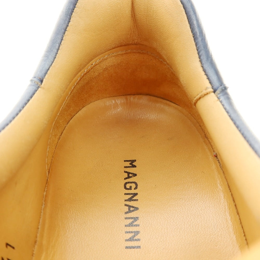 【中古】マグナーニ MAGNANNI レザー スニーカー ネイビー【 41 】【 状態ランクC 】【 メンズ 】 []