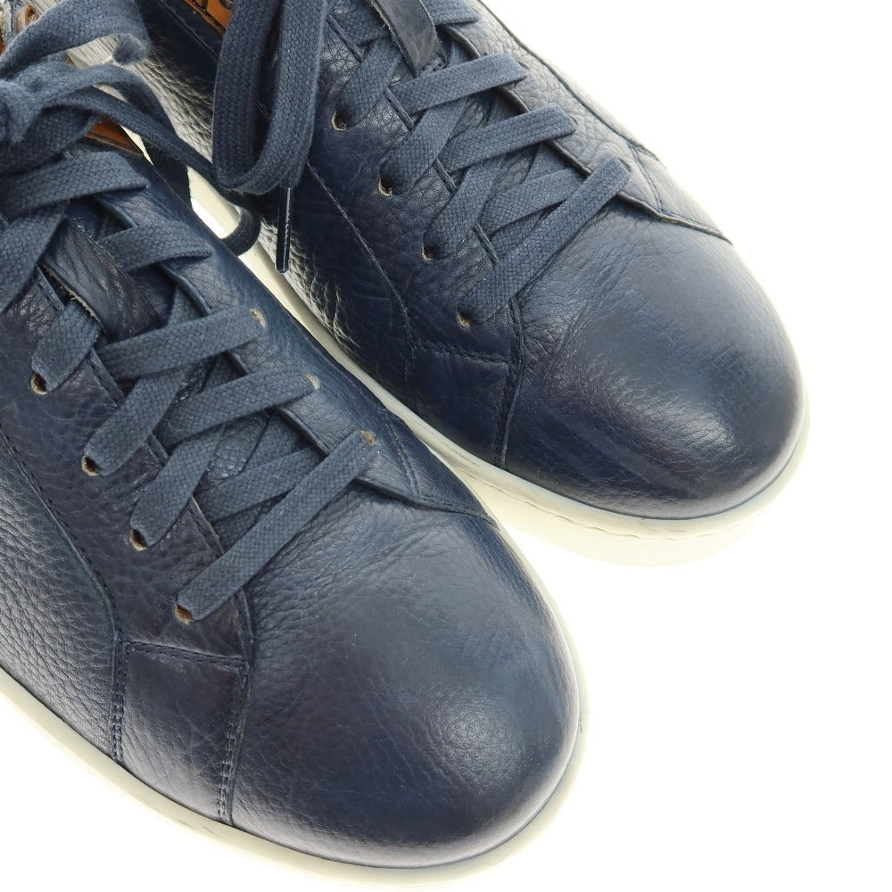 【中古】マグナーニ MAGNANNI レザー スニーカー ネイビー【 41 】【 状態ランクC 】【 メンズ 】 []