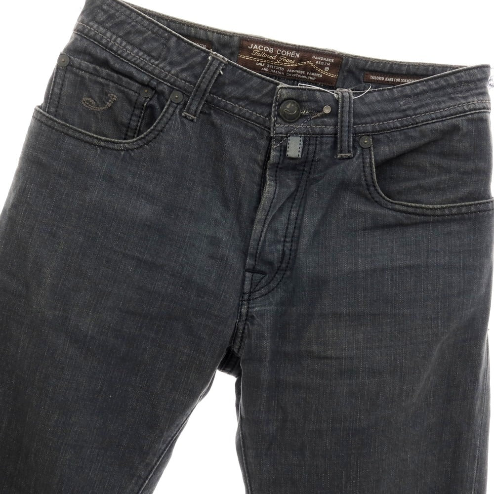 【中古】ヤコブコーエン JACOB COHEN J688 デニムパンツ ジーンズ ブラック【サイズ30】【 状態ランクC 】【 メンズ 】