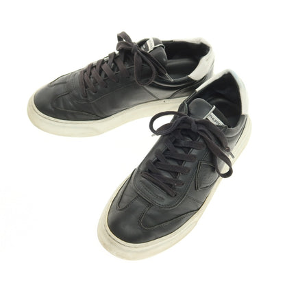 【SALE30%OFF/返品不可】【中古】フィリップモデル PHILIPPE MODEL レザー スニーカー ブラック【 サイズ41 】【 状態ランクC 】【 メンズ 】