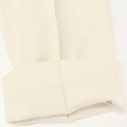 【中古】インコテックス INCOTEX BEAMS F別注 ウール カジュアルスラックスパンツ アイボリー【サイズ46】【 状態ランクC 】【 メンズ 】