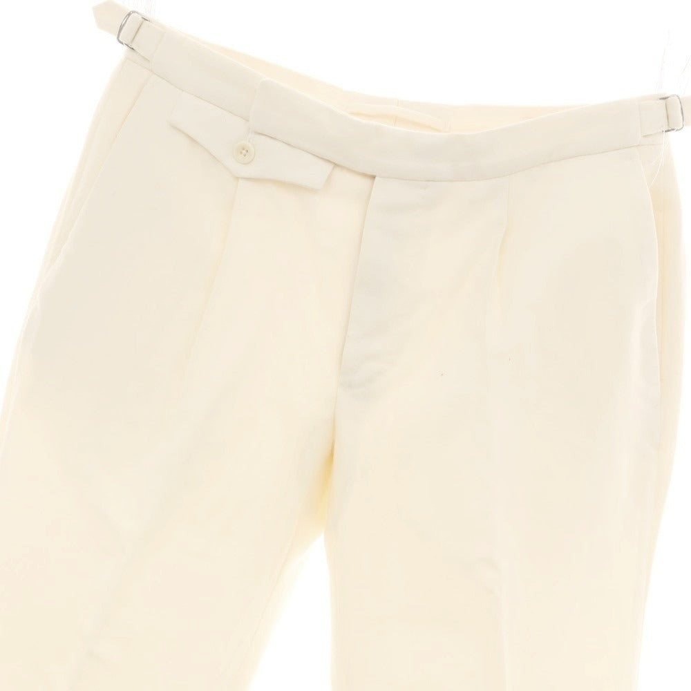【中古】インコテックス INCOTEX BEAMS F別注 ウール カジュアルスラックスパンツ アイボリー【サイズ46】【 状態ランクC 】【 メンズ 】