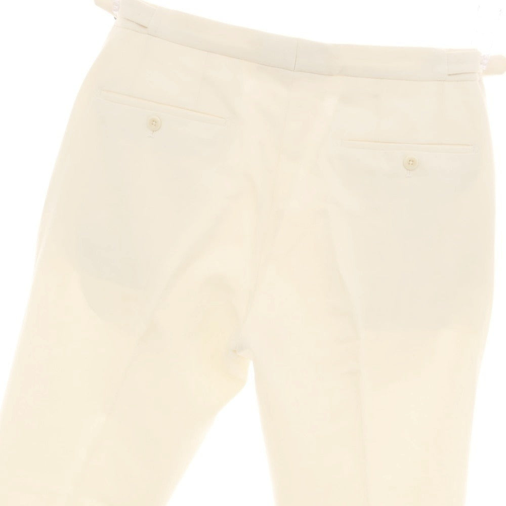 【中古】インコテックス INCOTEX BEAMS F別注 ウール カジュアルスラックスパンツ アイボリー【サイズ46】【 状態ランクC 】【 メンズ 】
