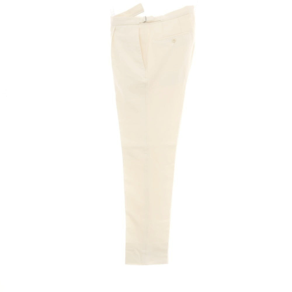 【中古】インコテックス INCOTEX BEAMS F別注 ウール カジュアルスラックスパンツ アイボリー【サイズ46】【 状態ランクC 】【 メンズ 】