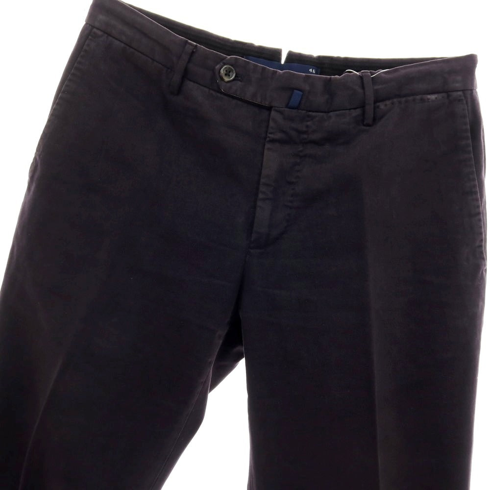 【中古】インコテックス INCOTEX ツイルコットン カジュアルスラックスパンツ ネイビー【サイズ46】【 状態ランクC 】【 メンズ 】