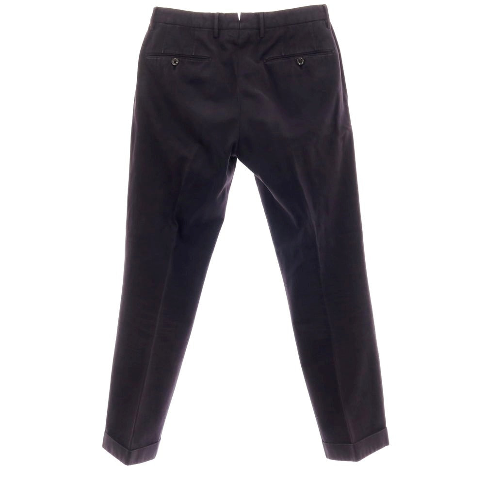 【中古】インコテックス INCOTEX ツイルコットン カジュアルスラックスパンツ ネイビー【サイズ46】【 状態ランクC 】【 メンズ 】