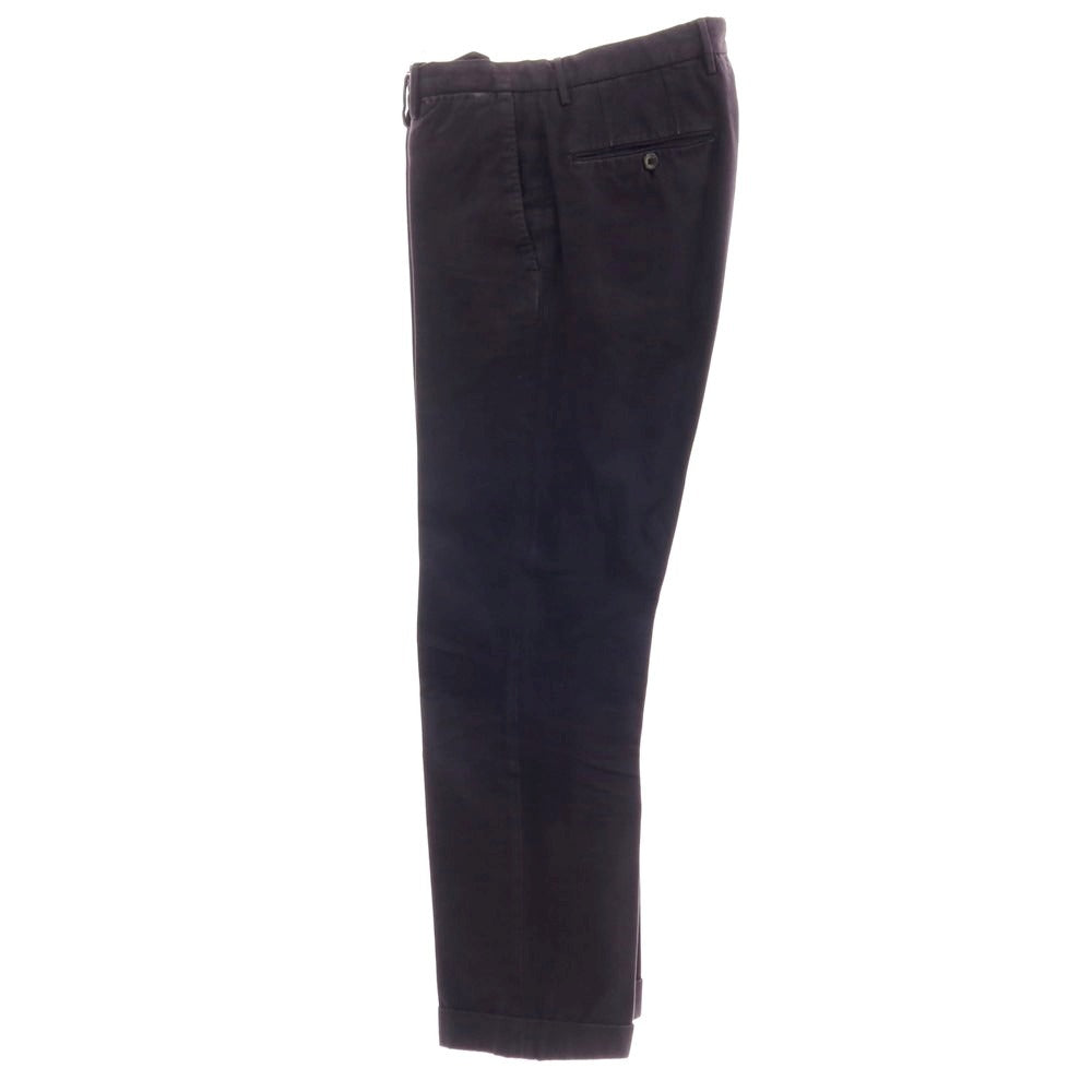 【中古】インコテックス INCOTEX ツイルコットン カジュアルスラックスパンツ ネイビー【サイズ46】【 状態ランクC 】【 メンズ 】