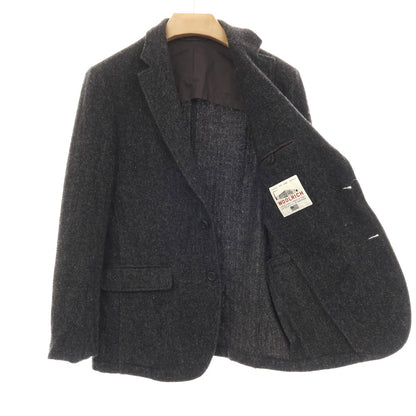 【SALE30%OFF/返品不可】【中古】ウールリッチ WOOLRICH ウールナイロン ヘリンボーン 2B テーラードジャケット グレー【 サイズM 】【 状態ランクC 】【 メンズ 】