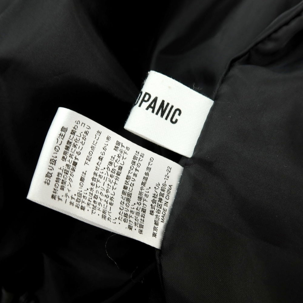 【中古】チャオパニック Ciaopanic 合成皮革 ジップアップ フェイク レザーブルゾン ブラック【サイズM】【 状態ランクA 】【 ユニセックス 】[APD]
