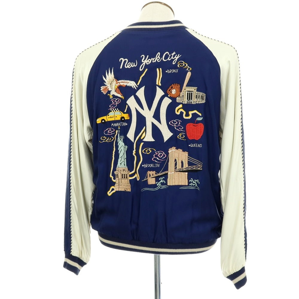 【中古】テイラー トーヨー TAILOR TOYO BEAMS別注 ORIGINAL MLB COLLECTION リバーシブル アセテート スカジャン ネイビー【 XL 】【 状態ランクB 】【 メンズ 】[APD]