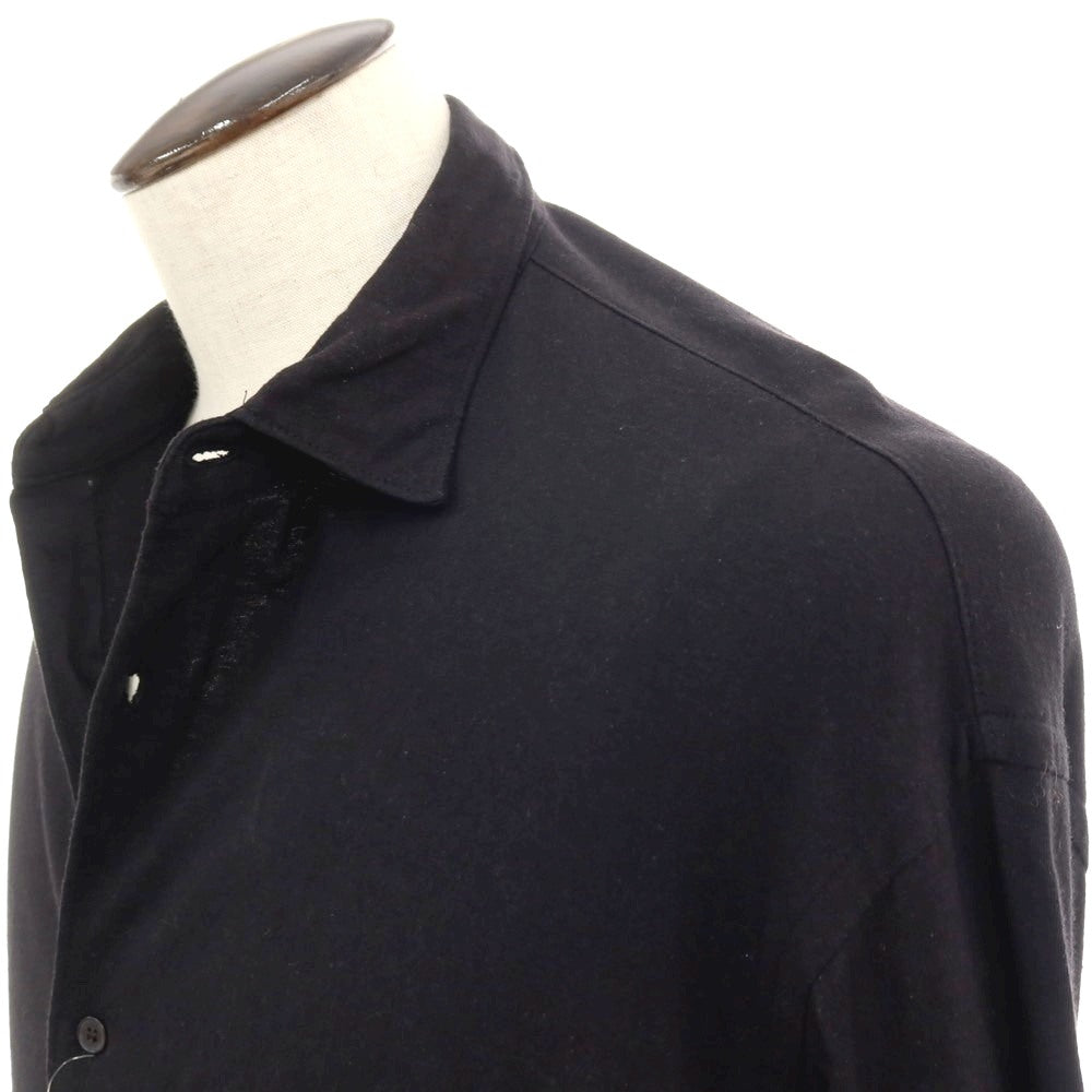 【中古】コモリ COMOLI コットン ジャージー カジュアルシャツ ブラック【サイズ3】【 状態ランクB 】【 メンズ 】