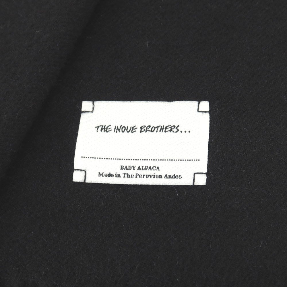 【中古】イノウエブラザーズ THE INOUE BROTHERS アルパカ マフラー ブラック【 状態ランクB 】【 メンズ 】