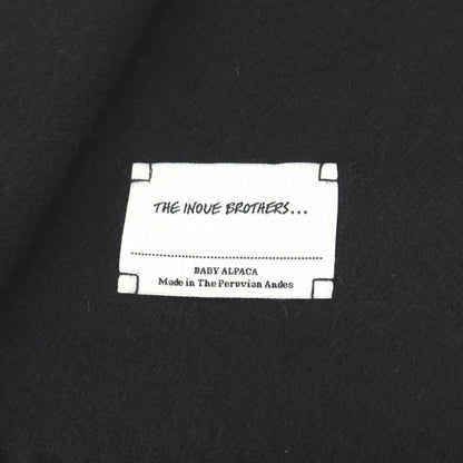 【中古】イノウエブラザーズ THE INOUE BROTHERS アルパカ マフラー ブラック【 状態ランクB 】【 メンズ 】