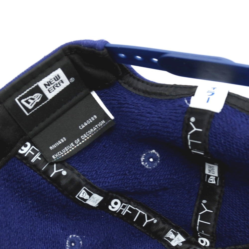 【SALE10%OFF/返品不可】【中古】ループウィラー LOOPWHEELER × NEW ERA × BEAMS PLUS 裏パイルスウェット ベースボールキャップ 帽子 ブルー【 状態ランクB 】【 メンズ 】