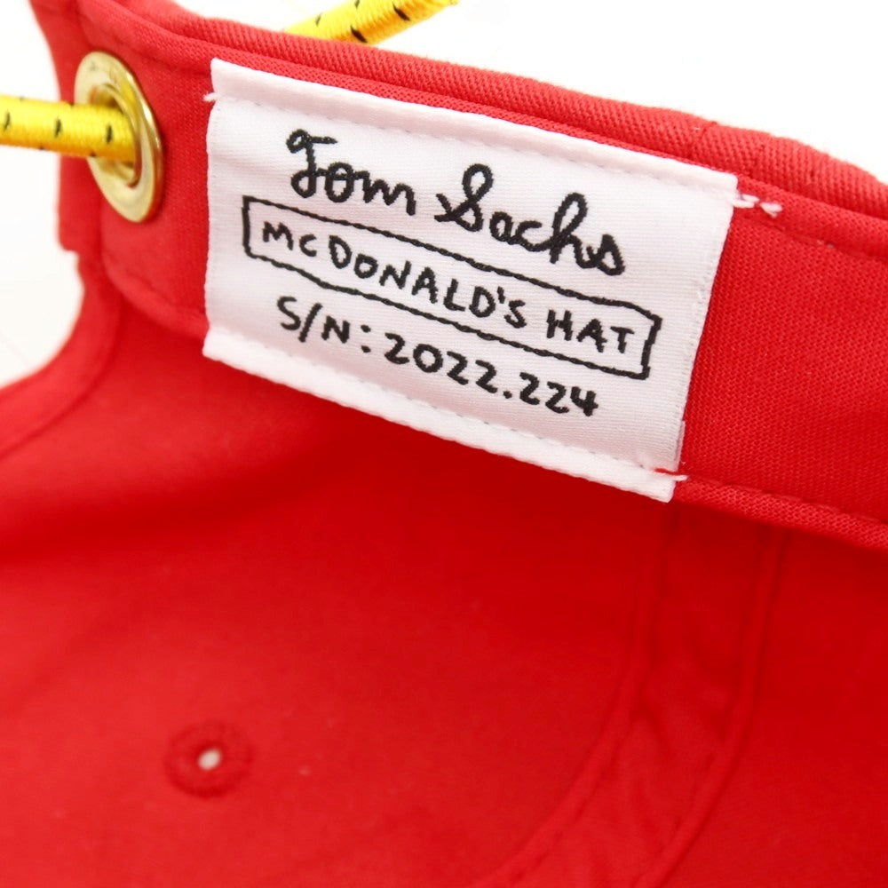 【中古】トムサックス Tom Sachs McDonald’s Hat コットンポリエステル キャップ 帽子 レッド【 状態ランクA 】【 メンズ 】