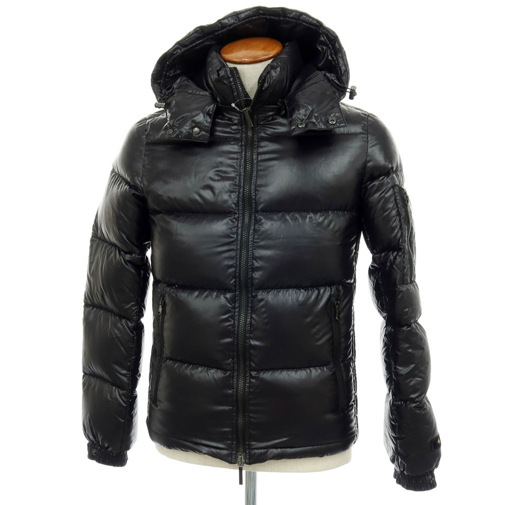 【中古】タトラス TATRAS ナイロン スタンドカラー ダブルジップ ダウンジャケット ブラック【サイズ2】【 状態ランクB 】【 メンズ 】