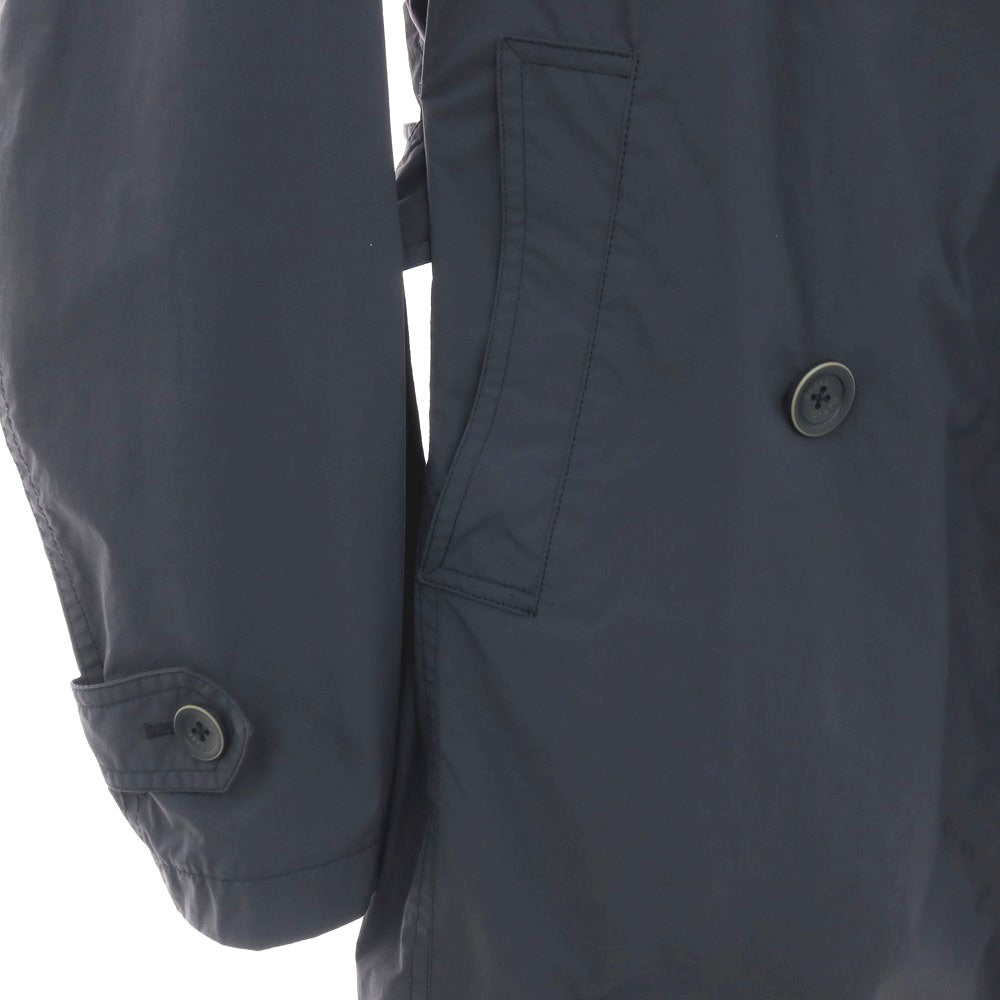 【中古】ヘルノ Herno ナイロン トレンチコート ネイビー【 サイズ46 】【 状態ランクC 】【 メンズ 】 [APD]