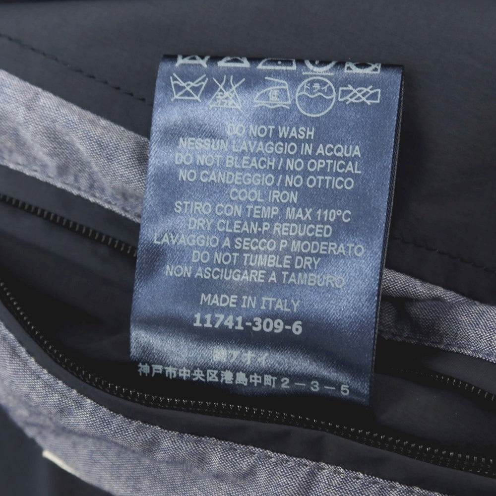 【中古】ヘルノ Herno ナイロン トレンチコート ネイビー【 サイズ46 】【 状態ランクC 】【 メンズ 】 [APD]