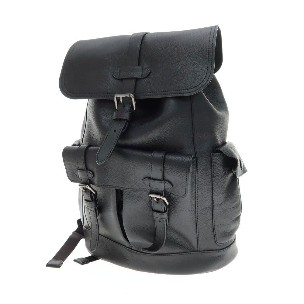【中古】コーチ COACH F23202 レザー バックパック・リュック ブラック【 状態ランクC 】【 メンズ 】