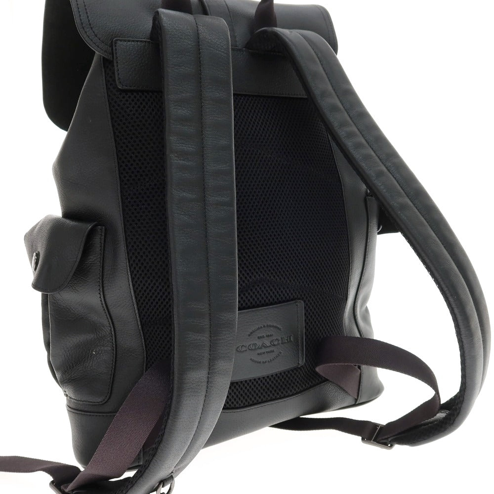 【中古】コーチ COACH F23202 レザー バックパック・リュック ブラック【 状態ランクC 】【 メンズ 】