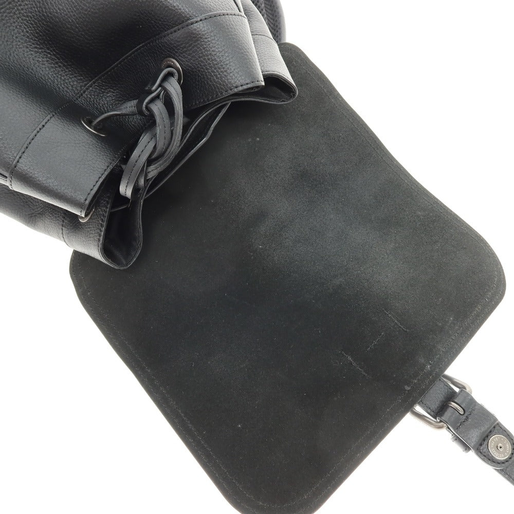 【中古】コーチ COACH F23202 レザー バックパック・リュック ブラック【 状態ランクC 】【 メンズ 】