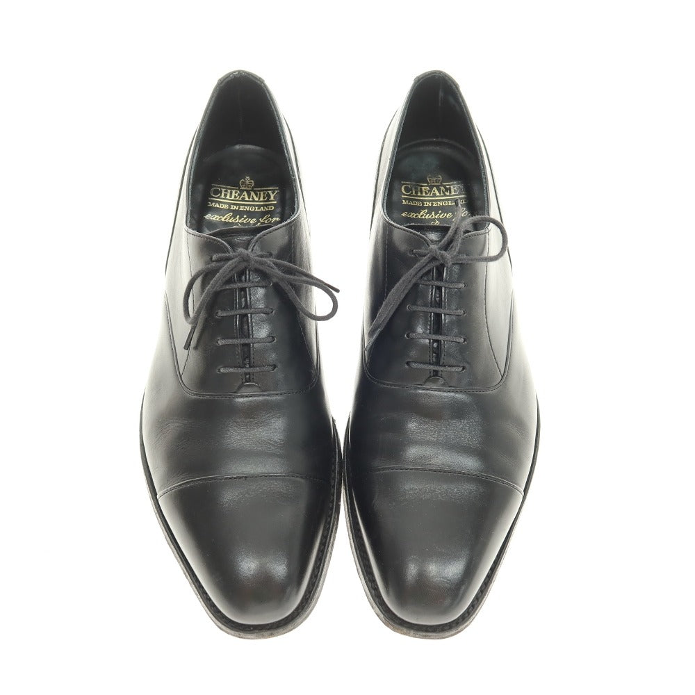 【中古】チーニー CHEANEY EDIFICE別注 カーフ レザー ストレートチップシューズ ブラック【サイズ8】【 状態ランクB 】【 メンズ 】
