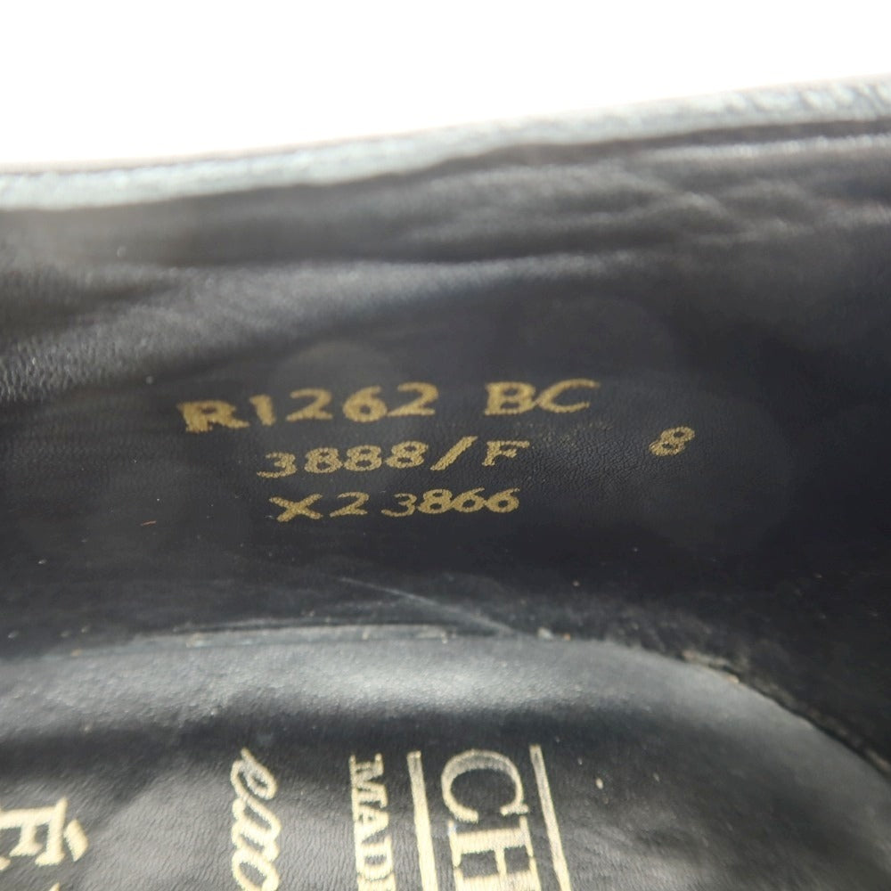 【中古】チーニー CHEANEY EDIFICE別注 カーフ レザー ストレートチップシューズ ブラック【サイズ8】【 状態ランクB 】【 メンズ 】