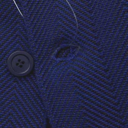 【中古】オム プリッセ イッセイミヤケ HOMME PLISSE ISSEY MIYAKE 2026年春夏 ポリエステル系 ヘリンボーン 1B ニットジャケット ロイヤルブルー【サイズ表記なし（L位）】【 状態ランクA 】【 メンズ 】