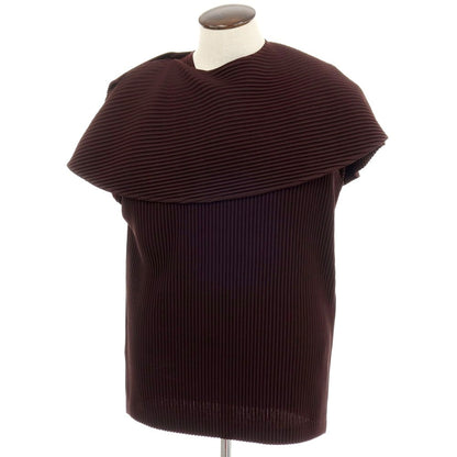 【中古】オム プリッセ イッセイミヤケ HOMME PLISSE ISSEY MIYAKE 2026年春夏 ポリエステル系 プリーツ ノースリーブトップ ブラウン【 表記なし(L位) 】【 状態ランクA 】【 メンズ 】[APD]