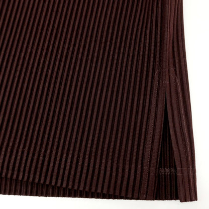【中古】オム プリッセ イッセイミヤケ HOMME PLISSE ISSEY MIYAKE 2026年春夏 ポリエステル系 プリーツ ノースリーブトップ ブラウン【 表記なし(L位) 】【 状態ランクA 】【 メンズ 】[APD]