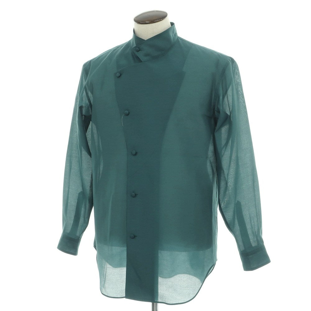 【中古】オム プリッセ イッセイミヤケ HOMME PLISSE ISSEY MIYAKE 2026年春夏 ポリエステル系 ハイネックシャツ グリーン【サイズ表記なし(L位)】【 状態ランクA 】【 メンズ 】
