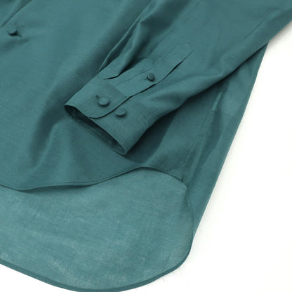 【中古】オム プリッセ イッセイミヤケ HOMME PLISSE ISSEY MIYAKE 2026年春夏 ポリエステル系 ハイネックシャツ グリーン【サイズ表記なし(L位)】【 状態ランクA 】【 メンズ 】