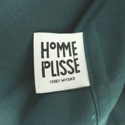 【中古】オム プリッセ イッセイミヤケ HOMME PLISSE ISSEY MIYAKE 2026年春夏 ポリエステル系 ハイネックシャツ グリーン【サイズ表記なし(L位)】【 状態ランクA 】【 メンズ 】