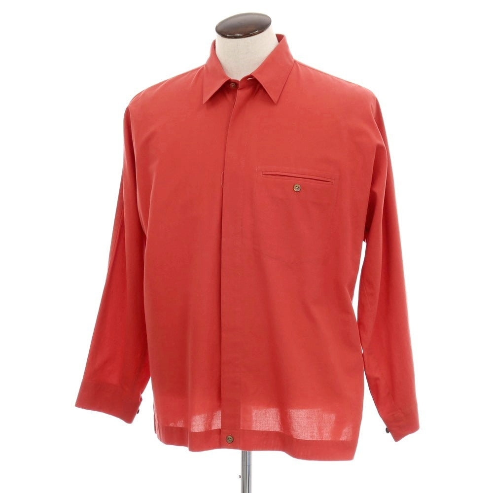 【中古】オム プリッセ イッセイミヤケ HOMME PLISSE ISSEY MIYAKE 2026年春夏 コットン系 カジュアルシャツ レッド【サイズ表記なし(L位)】【 状態ランクA 】【 メンズ 】